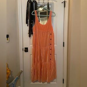 Free people velvet like maxi dress